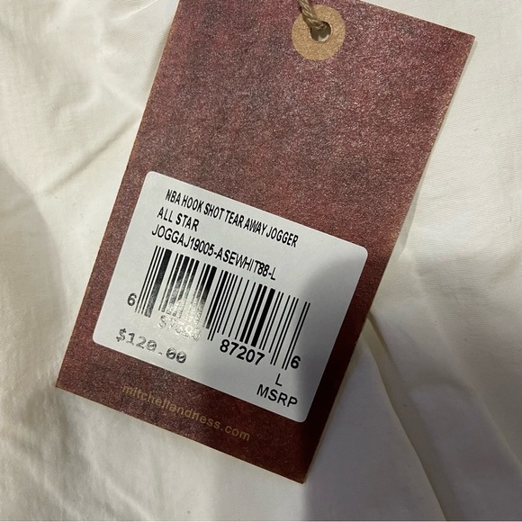 Mens Mitchell & Ness NBA Hook Shot Tear Away Jogger East All Star 1988 Sz Large - Picture 6 of 6